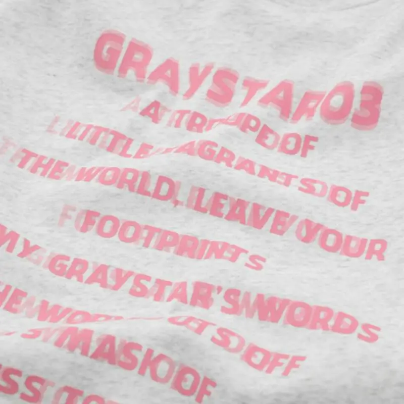 Retro Letter Printed Loose Hoodie-3
