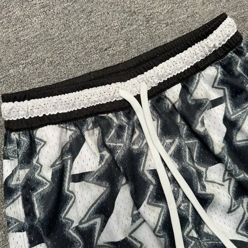 Tie Dye Loose Quick Drying Basketball Shorts-2