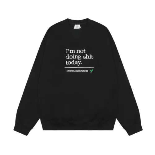 Washed Old Slogan Embroidery Loose Destruction Hoodie