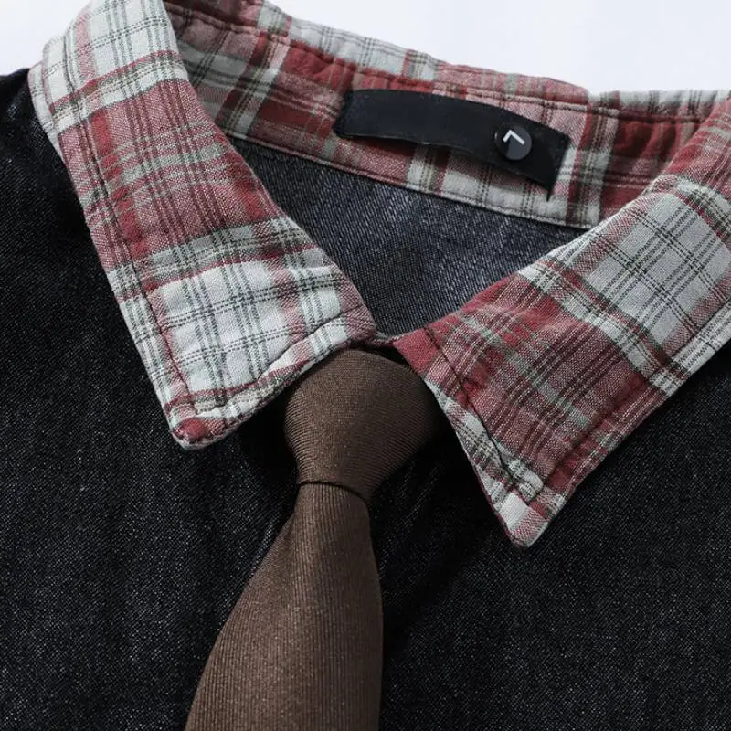 Retro Washed Denim Shirt-4