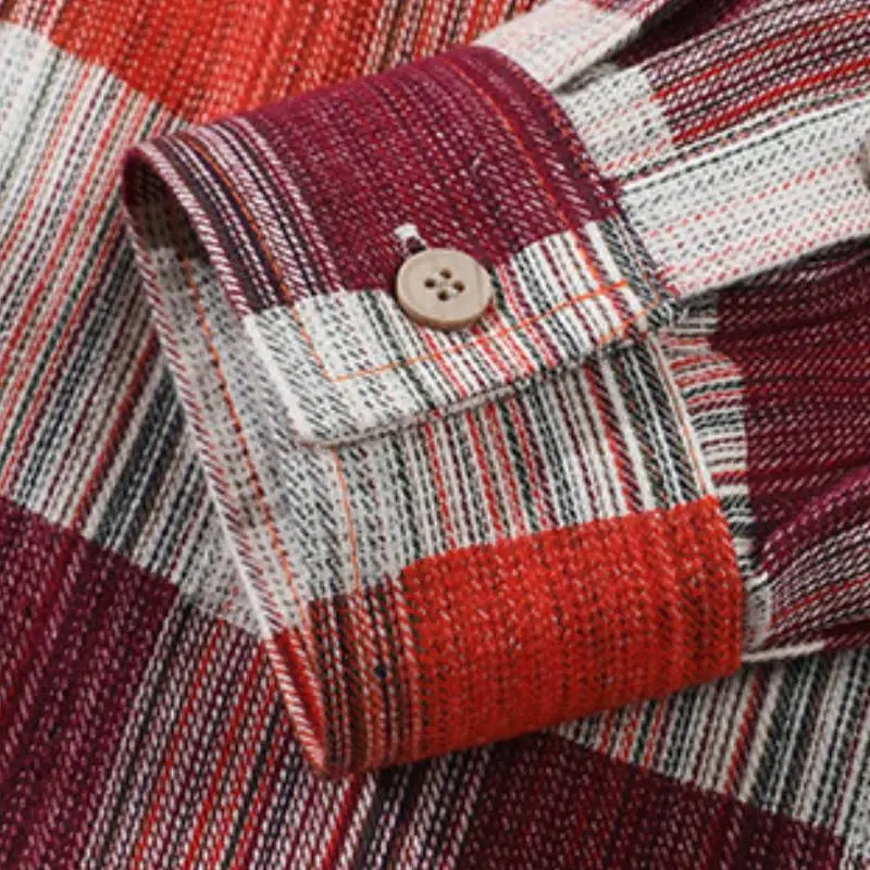 Color Line Plaid Shirt-7
