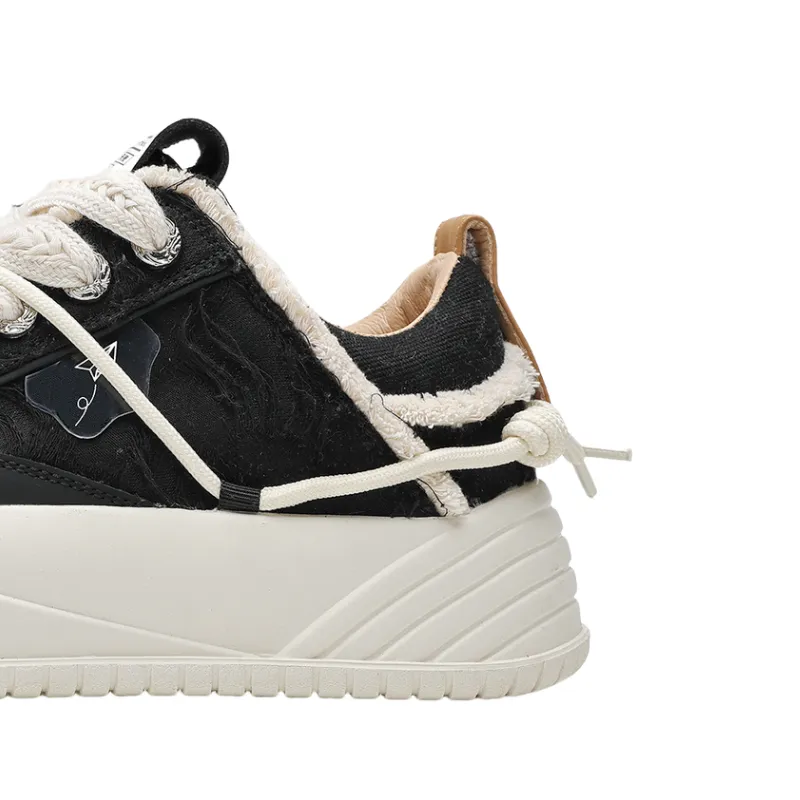 New Thick soled Increased Canvas Shoes-4
