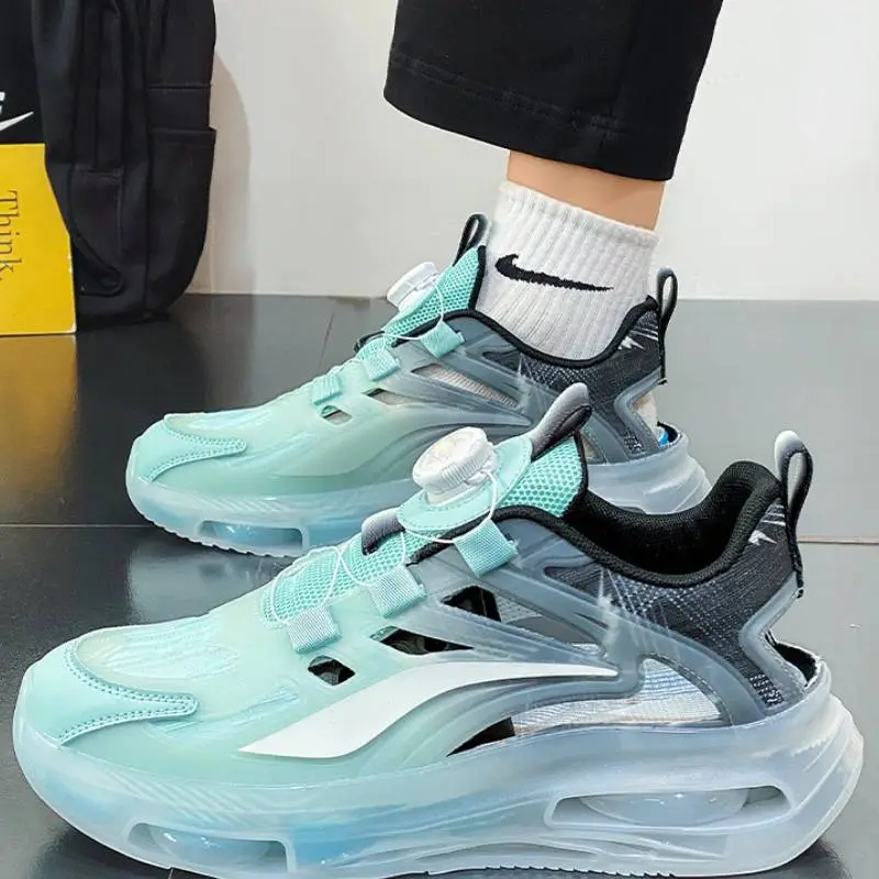 Trendy Outerwear Mesh Hollow Non Slip Slippers-7