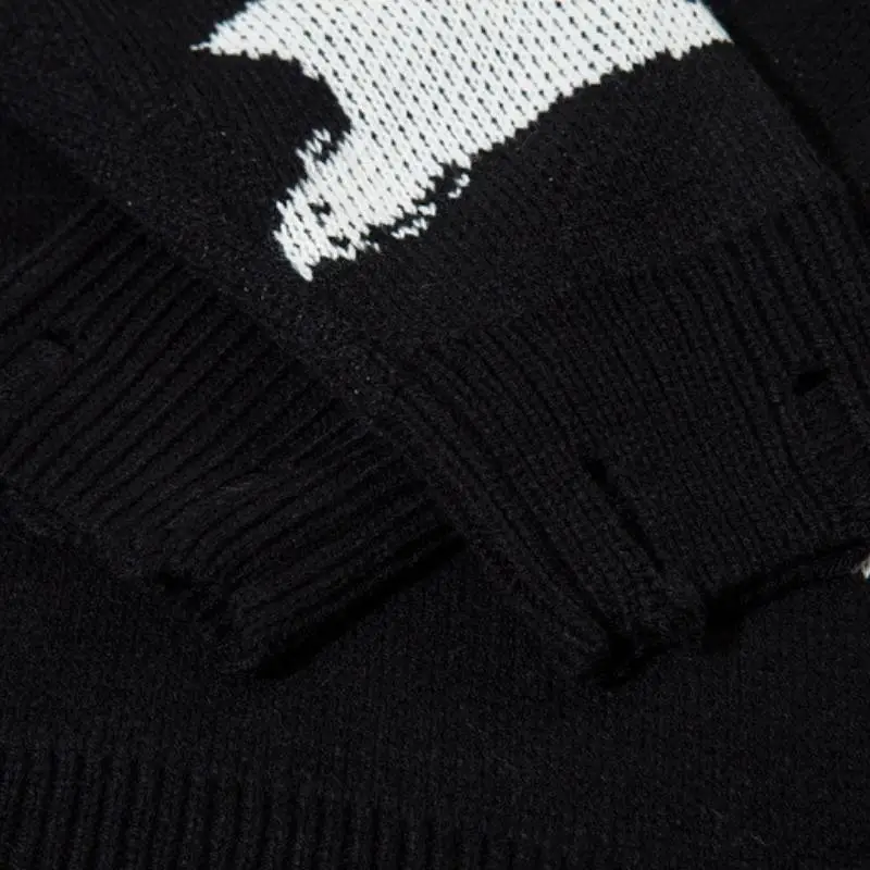 Retro Fashion Loose Knitwear-4
