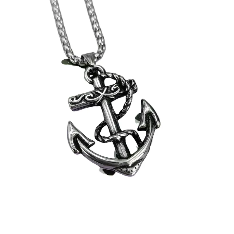 Retro Titanium Steel Stainless Necklace-3