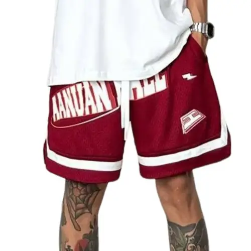 Tide Letters Printed Mesh Shorts