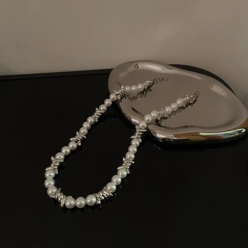 Hip Hop Style Necklace Niche Design Advanced Sense Clavicle Chai-3