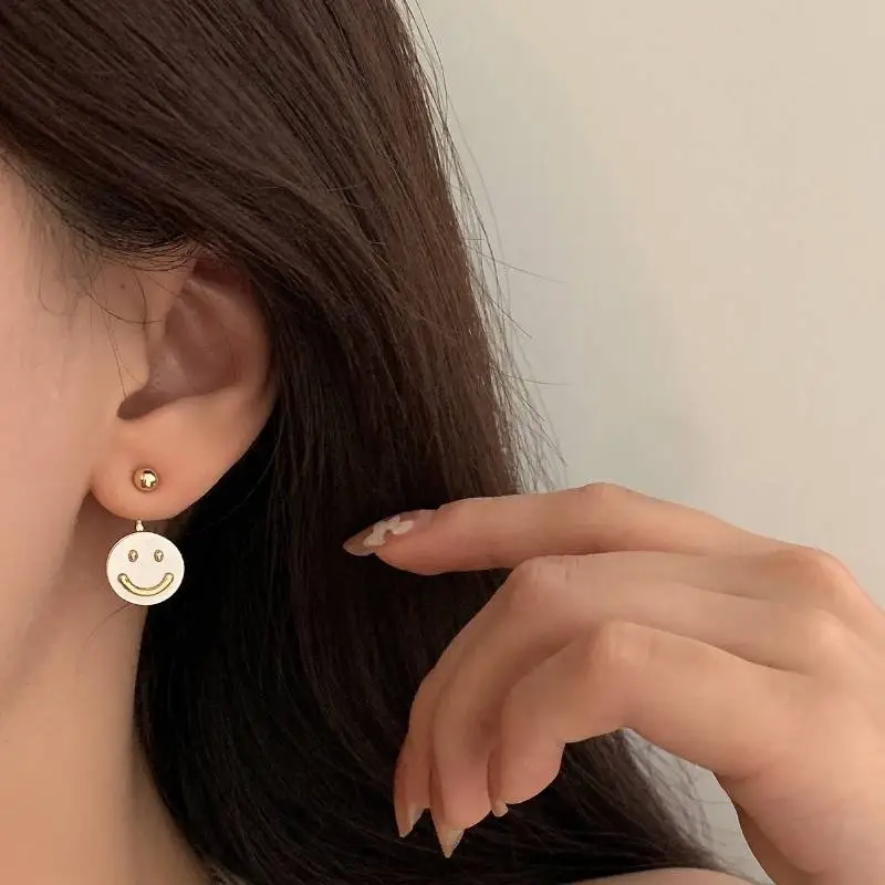 New Smiley Face Earrings-2