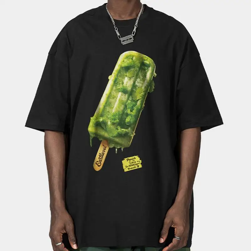 Fashion Hip Hop Niche Short Sleeved T Shirt-3