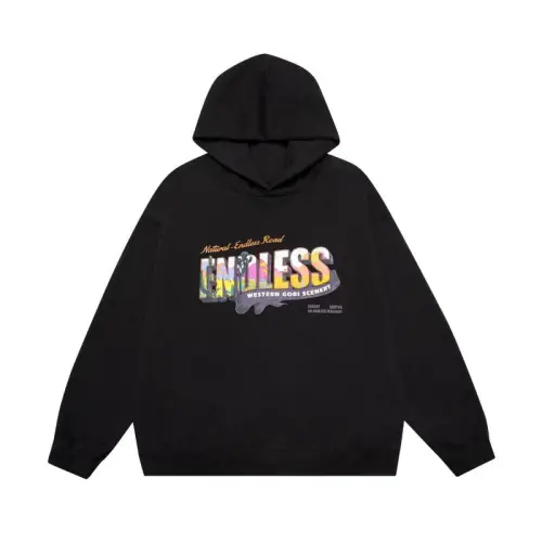 Fleece-lined Casual Letter Printed Hoodie