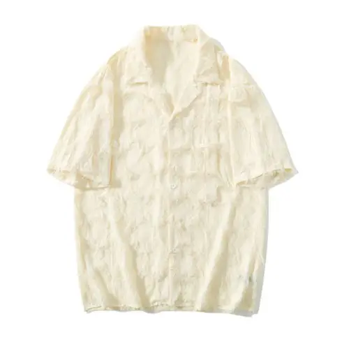 Tassel Loose Edge Short Sleeve Shirt