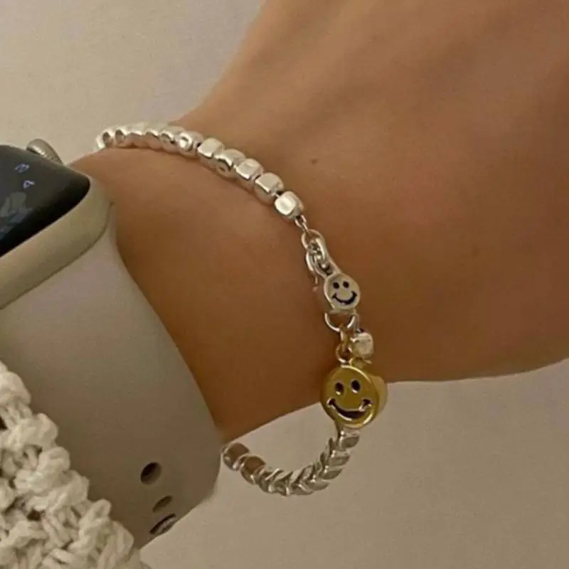Smiley Face Hip Hop Bracelet-2