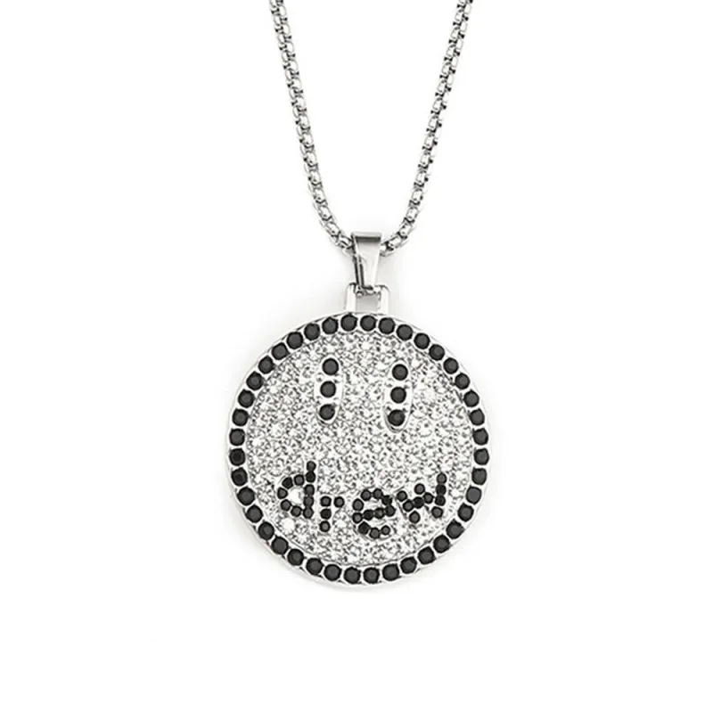 Trendy Smiley Face Pendant Necklace-2