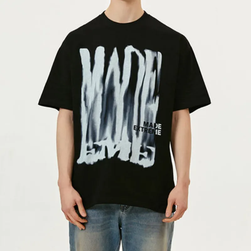Fine Cotton Letter Printing T Shirt-12