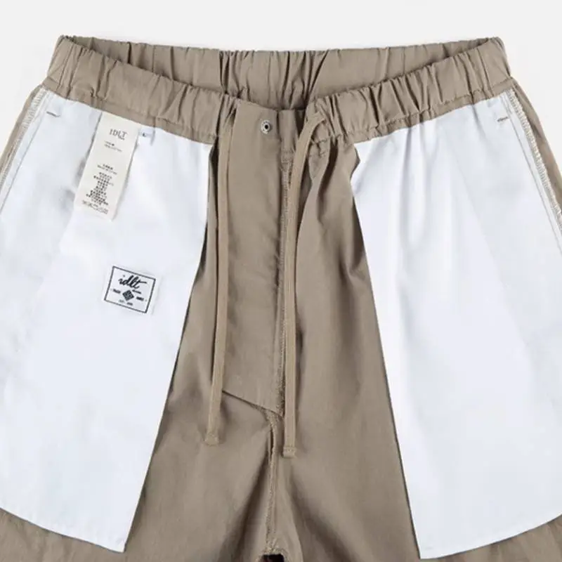 Elastic Loose Fit Tapered Jogger Pants-6