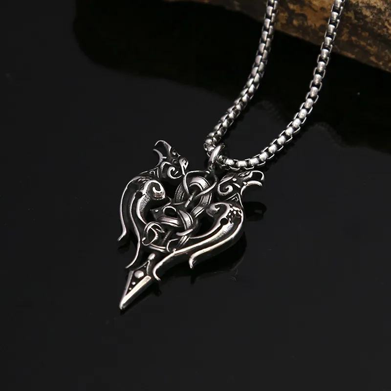 Stainless Steel Personality Necklace-3
