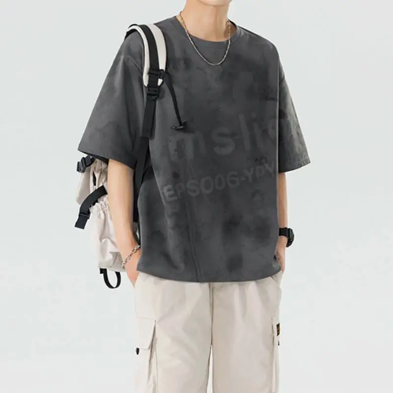 Irregular Print T Shirt-7