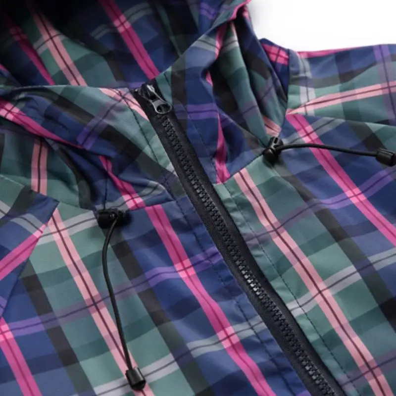 Plaid Hooded Jacket-3