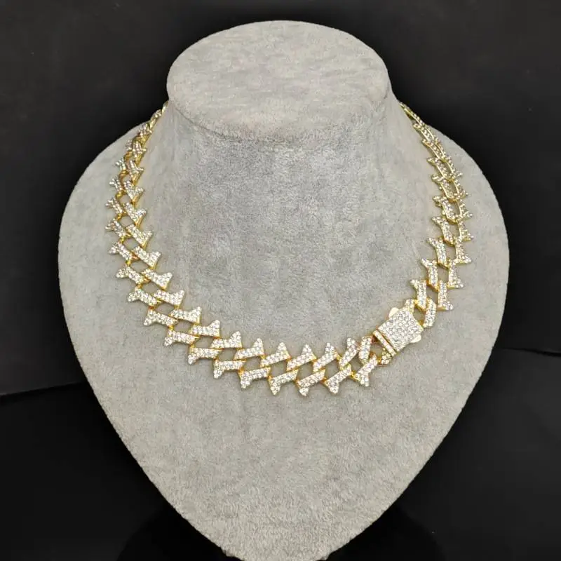 21Mm Diamond Cuban Chain-1