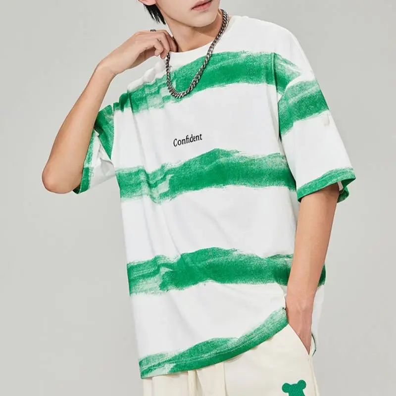 Gradient Trendy Half Sleeved T Shirt-3