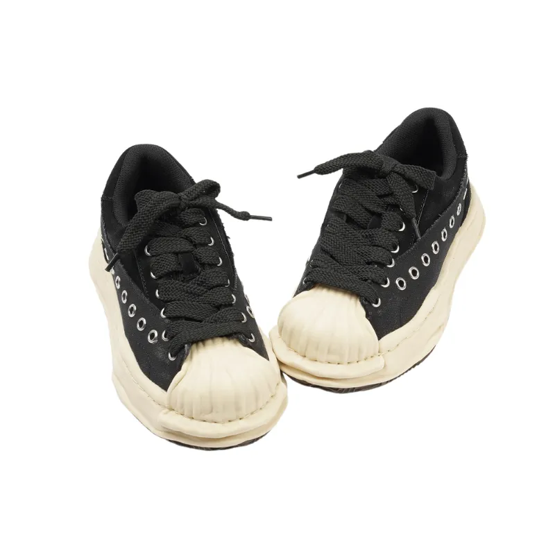 Stitching Retro Thick Bottom Shoes-7
