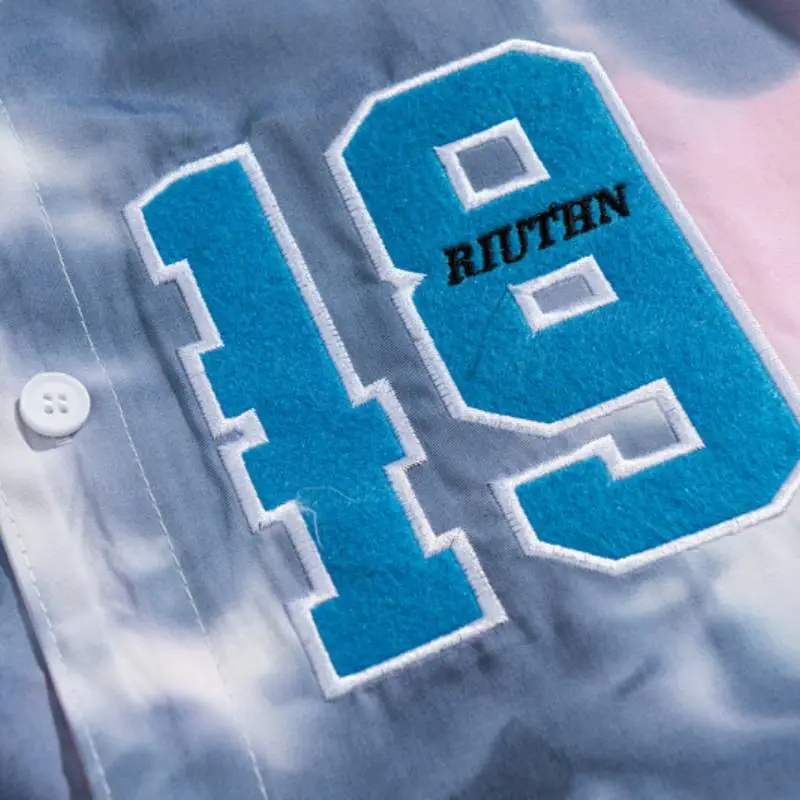 Hip Hop Tie Dye Gradient Shirts-2