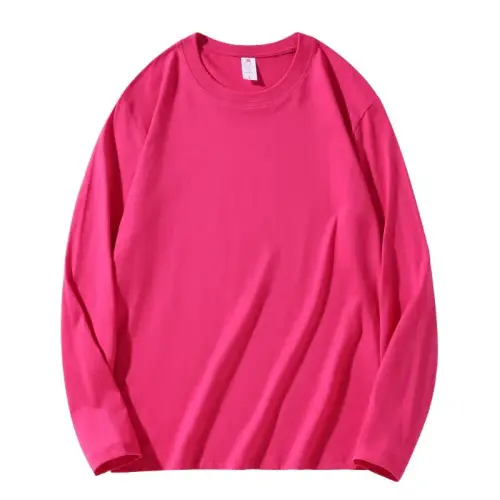 Cotton Round Neck Long-Sleeved T-Shirt