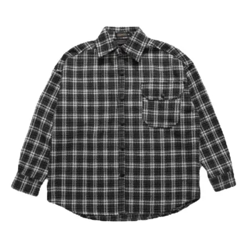 Retro Style Houndstooth Long Sleeve Shirt