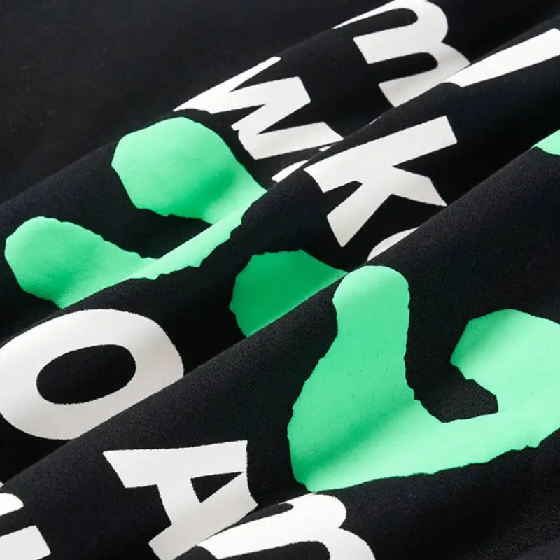 Fleece lined Heavy Foam Printing Sweatshirt-7