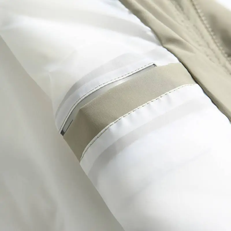 Simple Thickened Solid Color Stand Collar Down Jacket-3