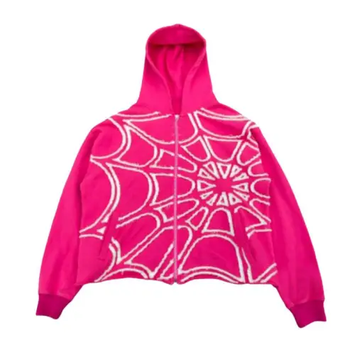 Loose Spider Print Hoodie