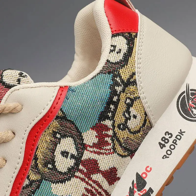 Sporty Breathable Skateboarding Shoes-4