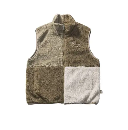 Cityboy Lamb Wool Patchwork Embroidered Vest