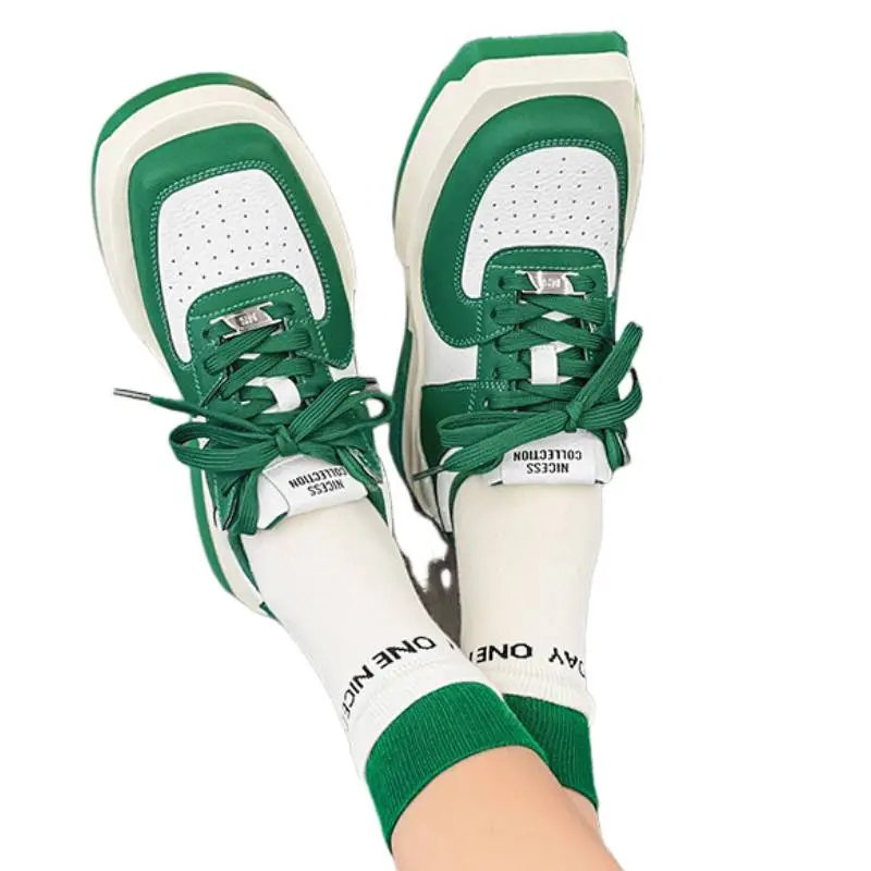 Mandarin Duck Square Round toe Sneakers-3