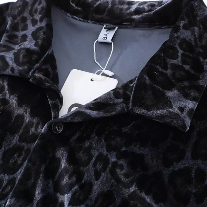 Loose Trendy Leopard Print Suit-2
