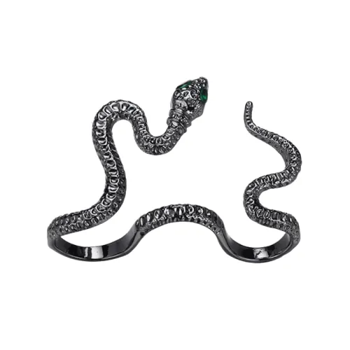 Hip-hop Black Snake Ring