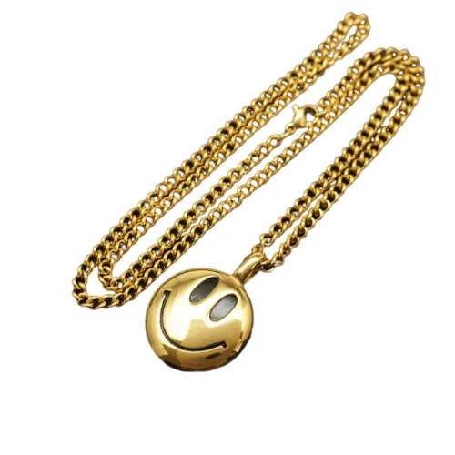 Hip-Hop Smiley Face Necklace