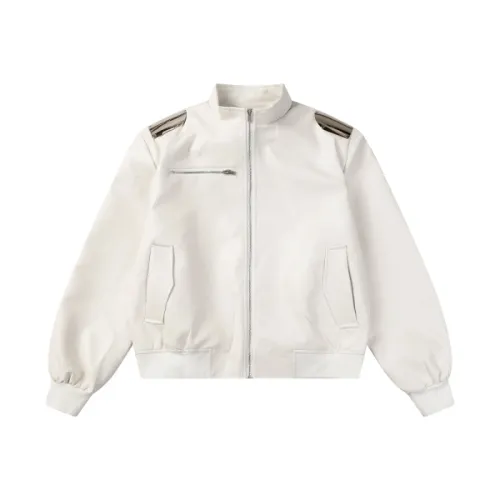 Shoulder Pads Leather Jacket