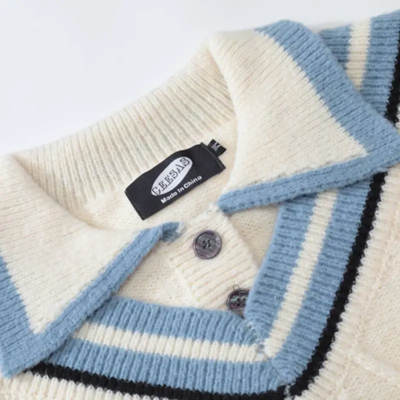 Soft Polo Collar Sweater-3