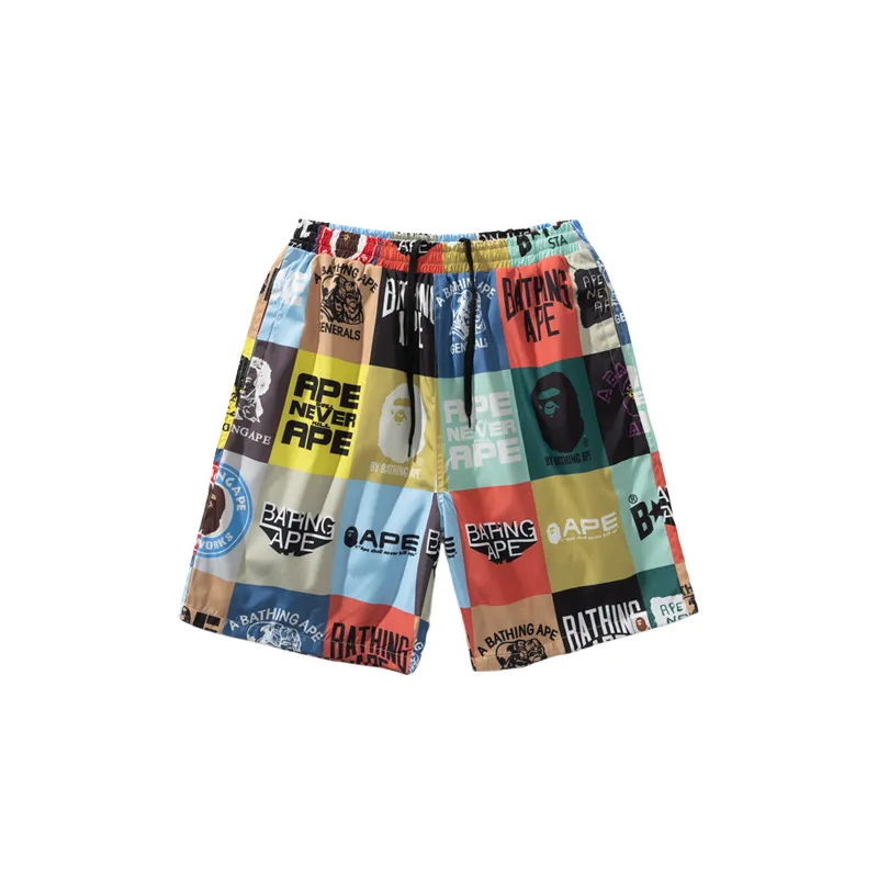 Casual Patchwork Shorts-0