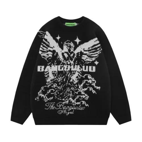 Retro Angel Lazy Style Couple Knitted Sweater