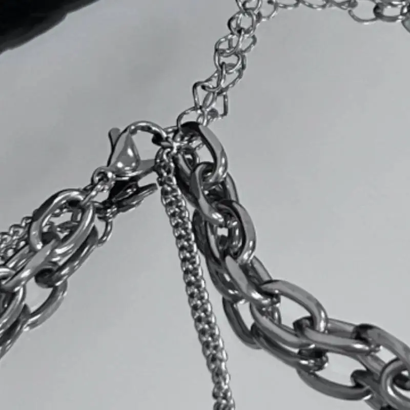 Double Layer Double Smiley Face Necklace-4
