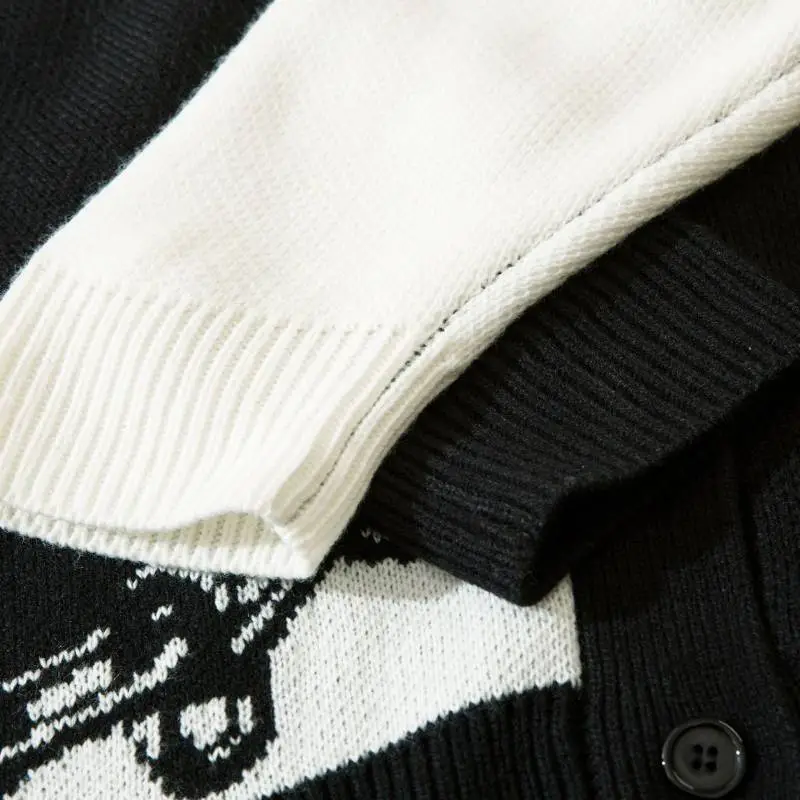 Retro Loose Versatile Knitted Sweater-3