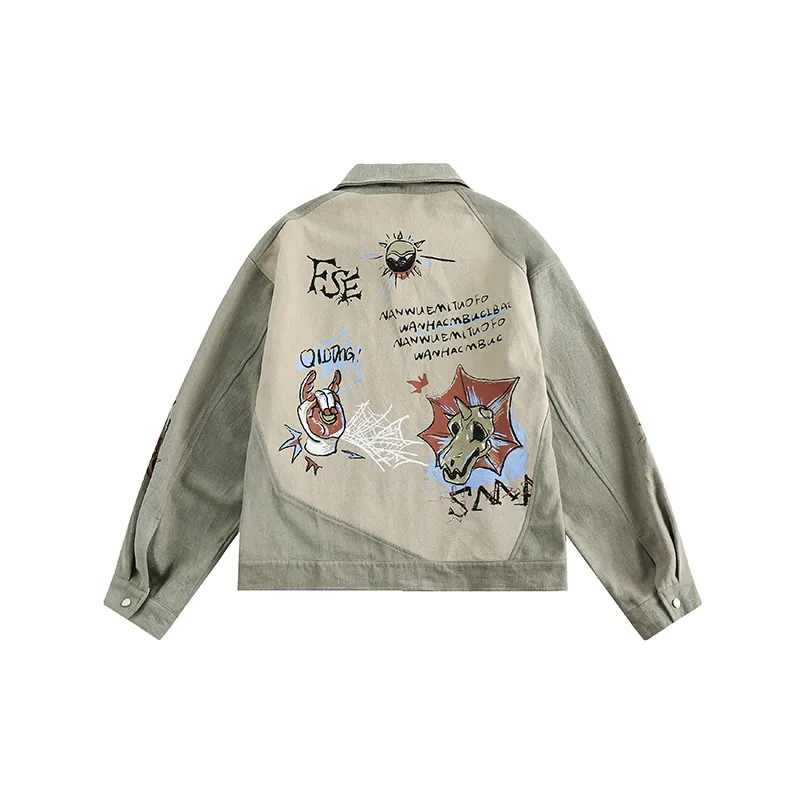 Graffiti Stitching Jacket-1