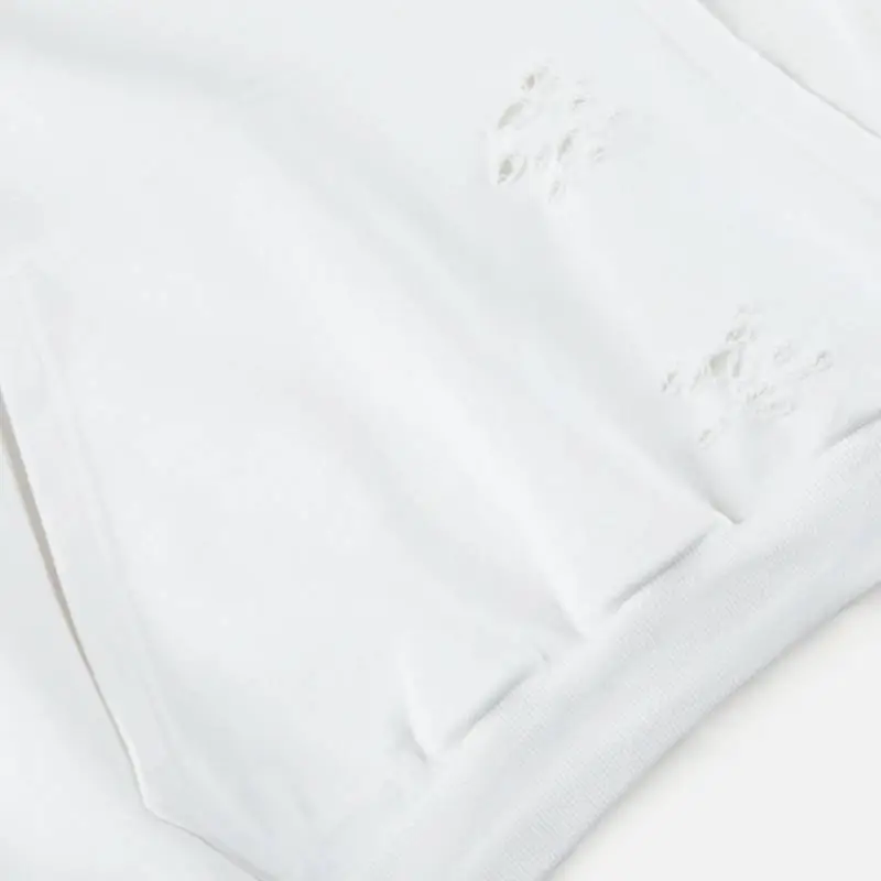 Loose Washed Ripped Sweatshirt-4