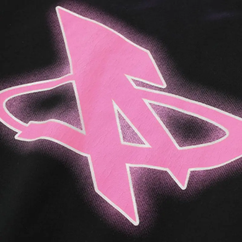 Original Hand painted Crack Print Hoodie-2
