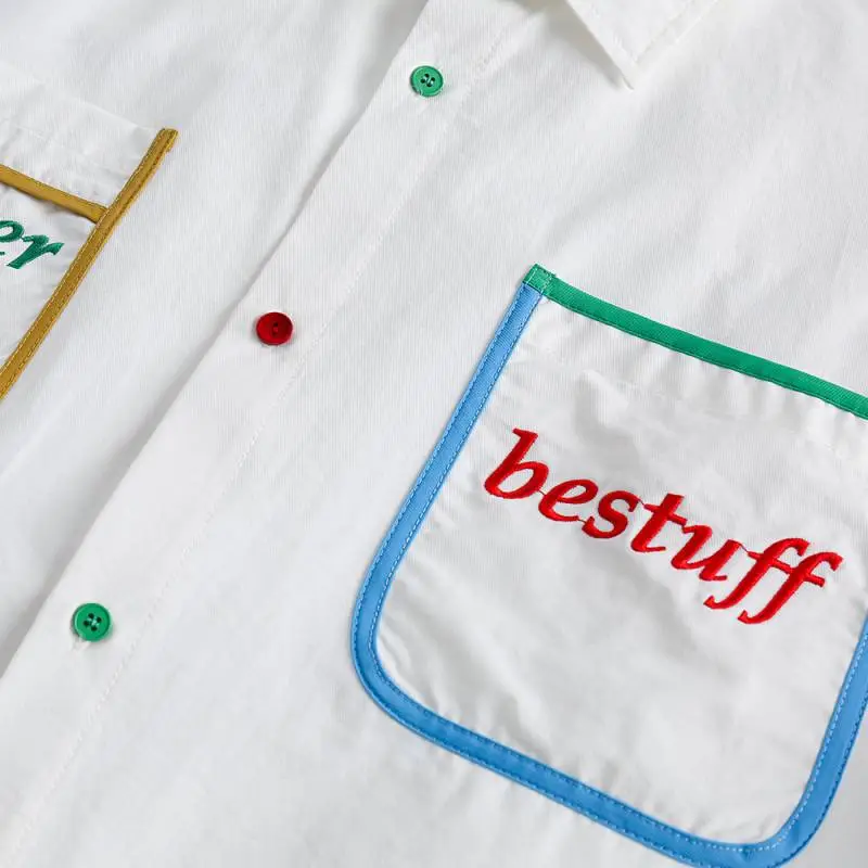 Trendy Pocket Loose Short Sleeved Shirt-5