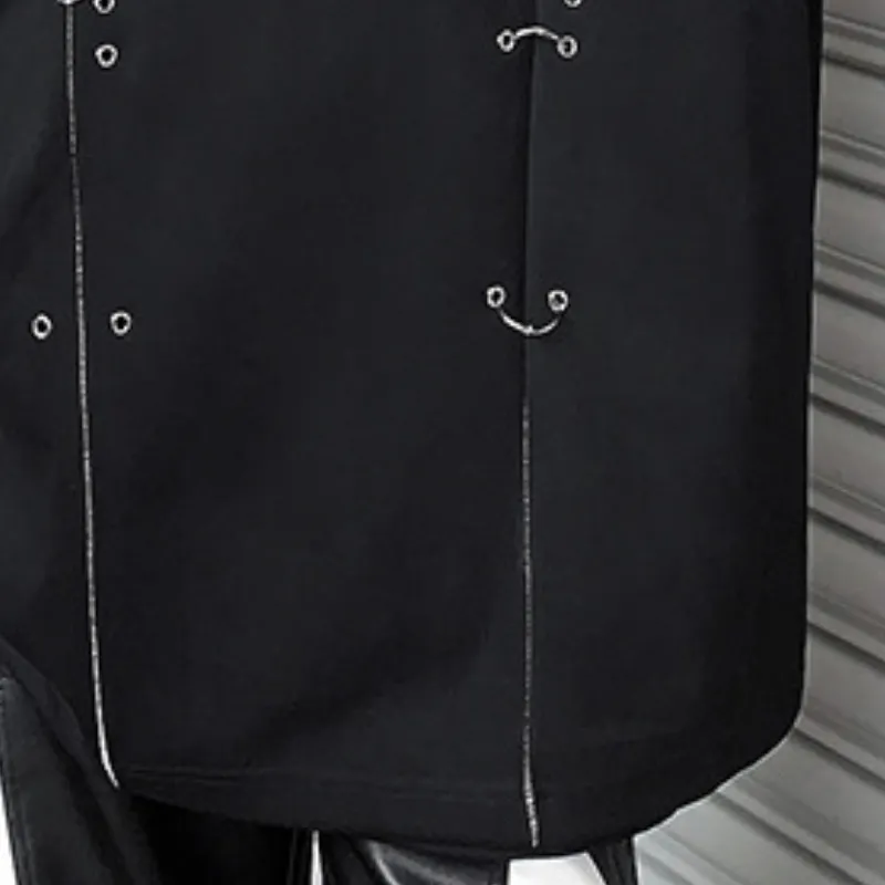Metal Shoulder Pad Design T Shirt-2