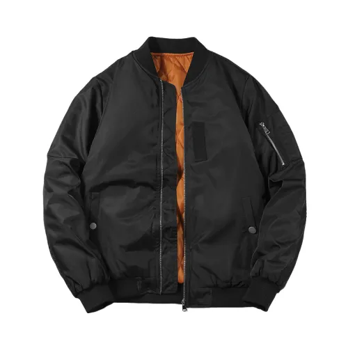 Thickened Stand Collar Flight Jacket