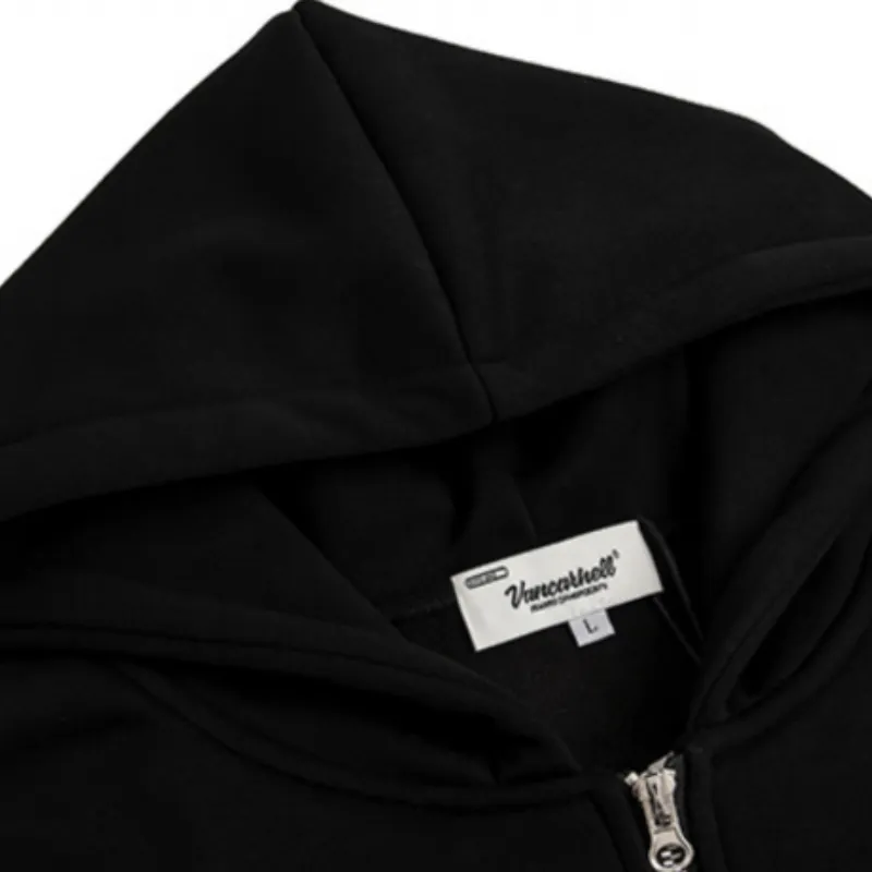 Corpse Handsome Character Design Cardigan Fleece lined Hoodie-4